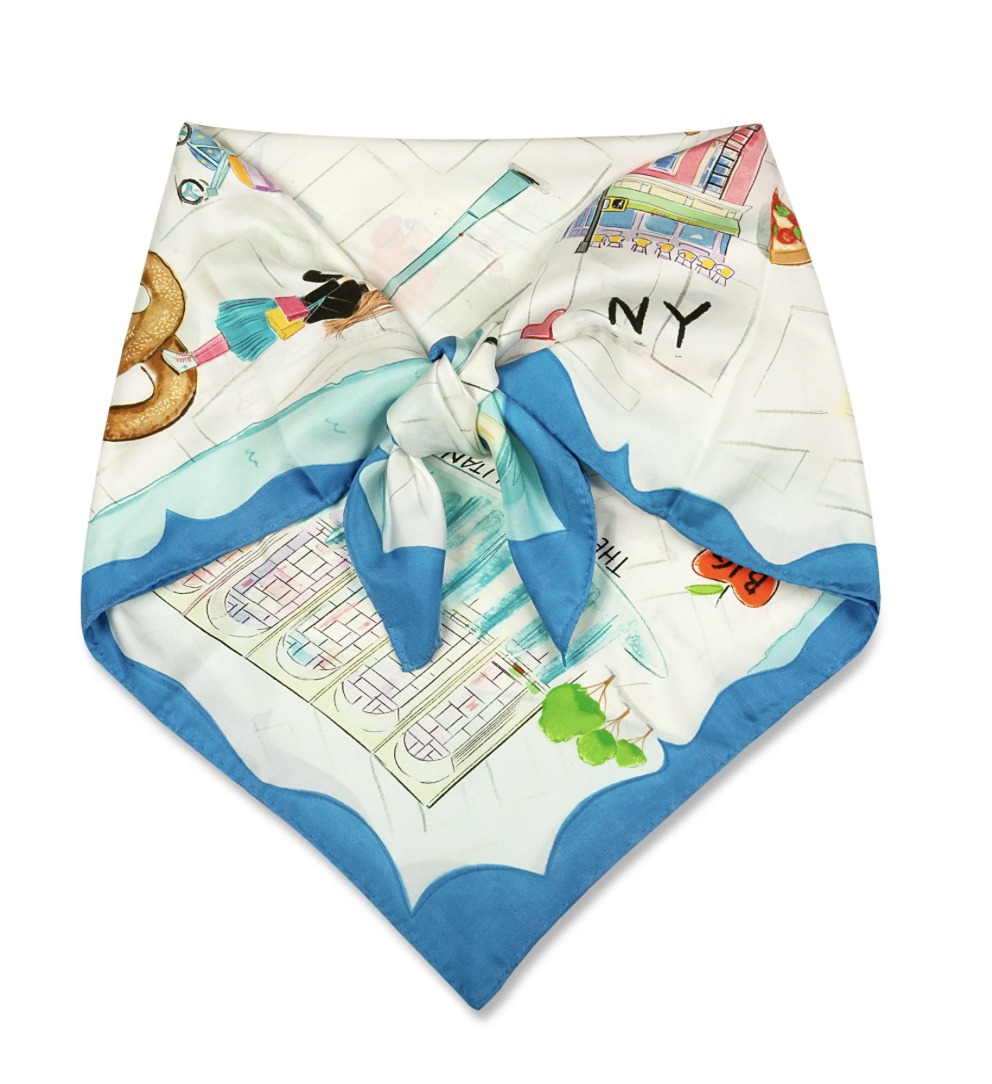 Illustrated Scarf Map Amato Shop Lucy Truman