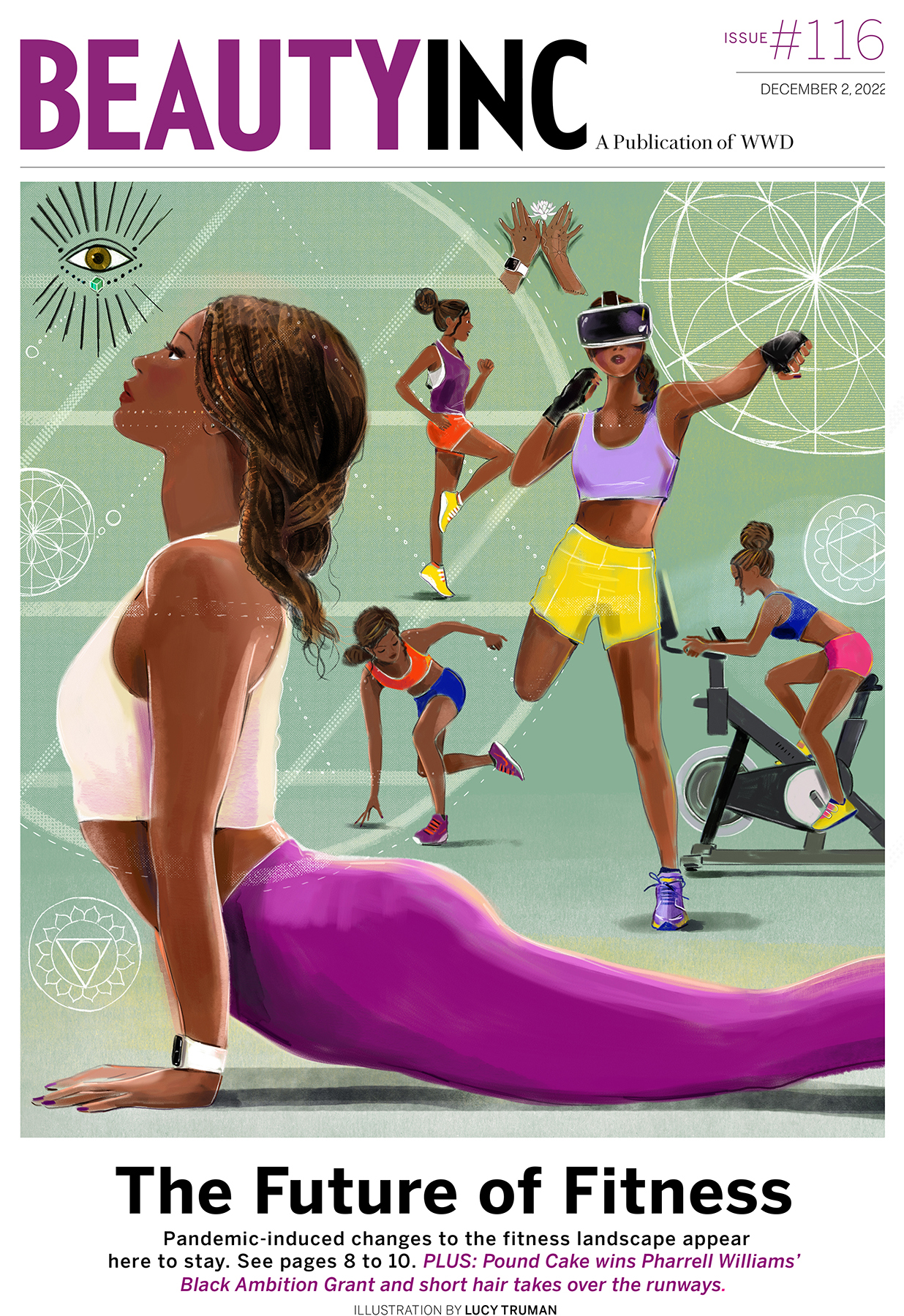 WWD Inside Beauty Inc Workout health Illustration Watercolor Pencil Color Editorial Illustrator (1)